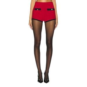 Majorelle Arnav Red Knit Shorts S NEW